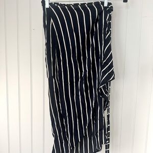 Navy blue ballet wrap skirt